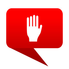 Aufkleber - stop bubble red icon