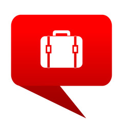 Poster - bag bubble red icon
