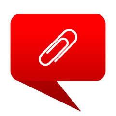 Aufkleber - paperclip bubble red icon