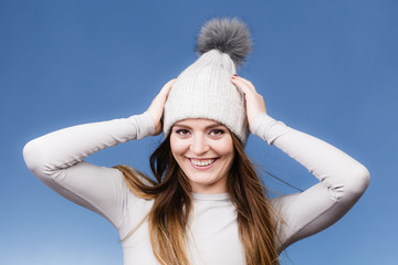 Wall Mural - woman in thermal underwear