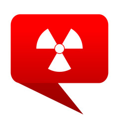 Aufkleber - radiation bubble red icon