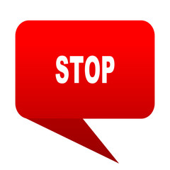Aufkleber - stop bubble red icon