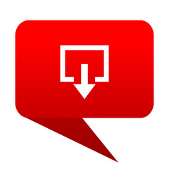 Poster - Exit bubble red icon