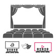 © eduardrobert - Theater stage and cinema icons