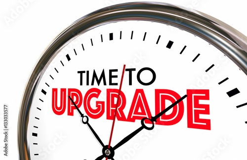 Fotografía Time to Upgrade Clock Better Improvement 3d Illustration