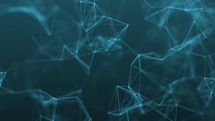 4k abstract loop futuristic technology geometrical background with lines and dots