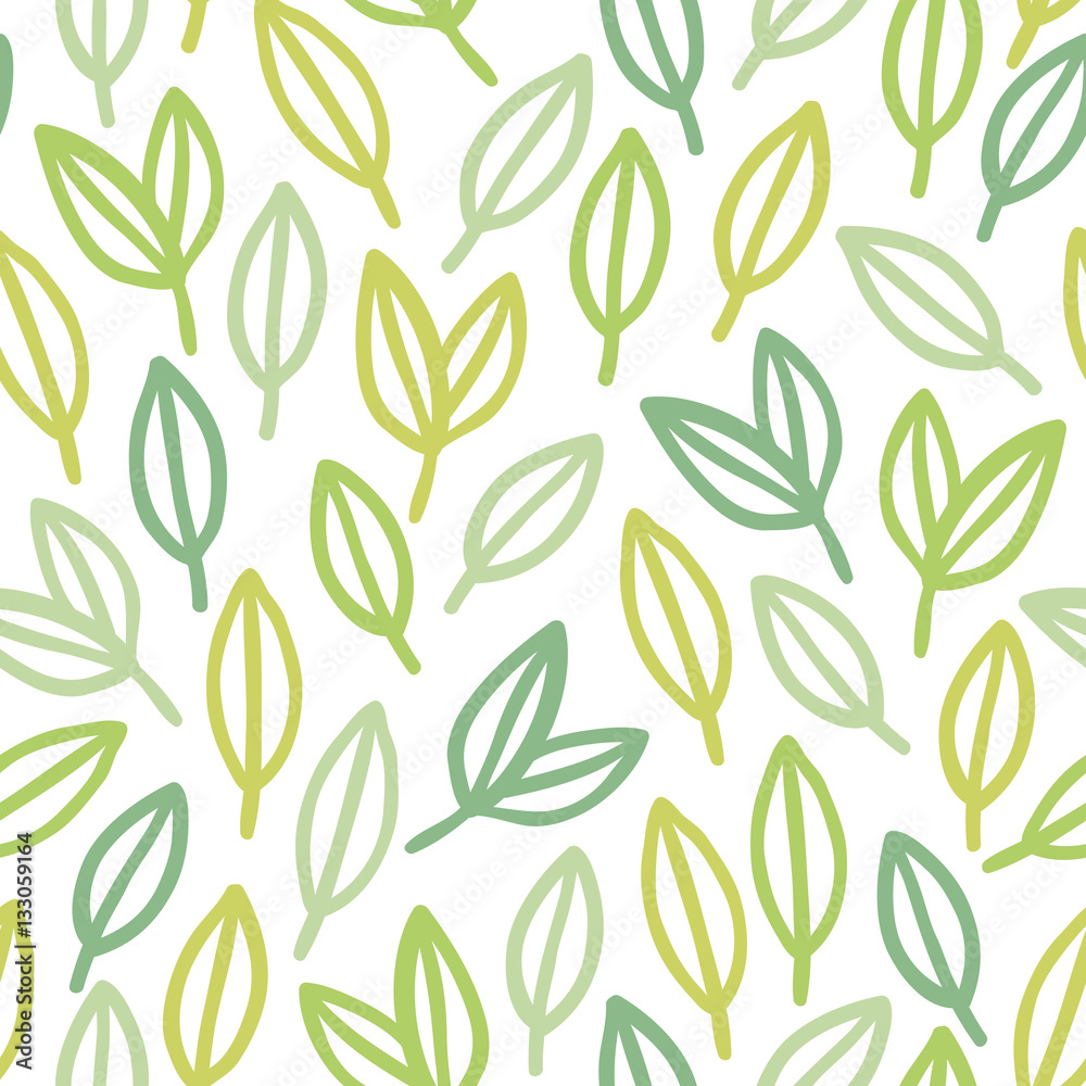 line-art-leaf-pattern-vector-hand-drawn-seamless-pattern