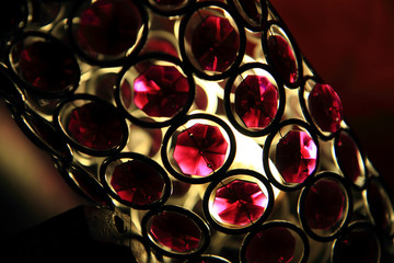 Wall Mural - red glass light