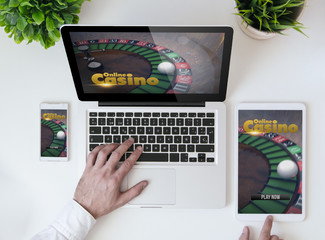 Wall Mural - office tabletop casino online