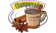 Champurrado - traditional mexican chocolate drink - vector