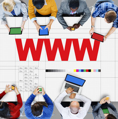 Poster - WWW Website Networking Connection Sharing Social Concept
