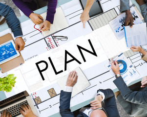 Canvas Print - Plan Planning Solution Strategy Tactics Vision Concept