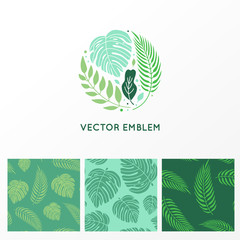 Poster - Vector set of logo design template and patterns
