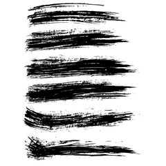 Ink vector brush strokes. Vector illustration. Grunge texture.