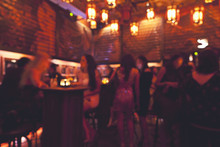Blurred Background Of Night Club Interior