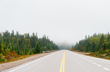 trans canada highway in northern ontario.