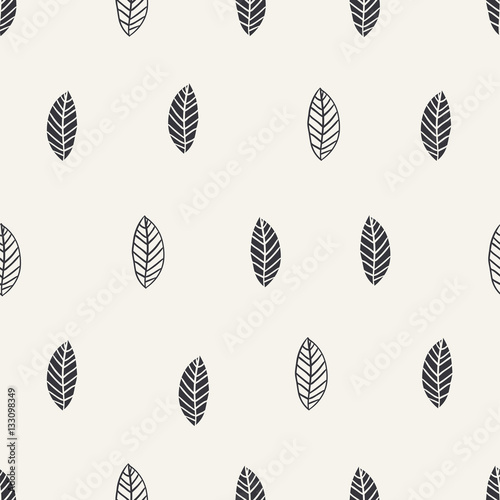 Fototapeta do kuchni seamless leaf pattern