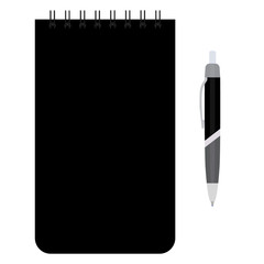 Canvas Print - Notepad and pen