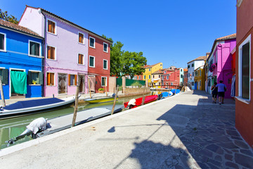 Canvas Print - Burano island, Venice, Italy