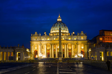 Poster - The Papal Basilica of St. Peter in the Vatican city