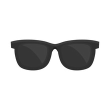 Black Sunglasses Accessorie Travel Vector Illustration Eps 10