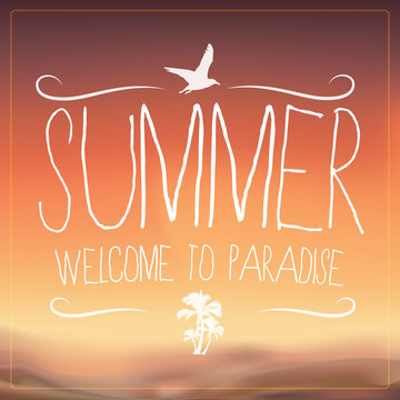 Summer Beach Background