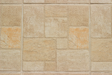 Close up of colorful bathroom and outdoors  tiles