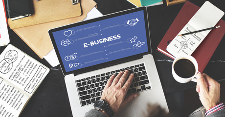 Sticker - E-Business Online Internet Digital 