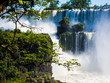 View of the water falls in Cataratas del Iguazu park