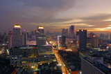 Fototapeta Londyn - Cityscape in middle of Bangkok,Thailand