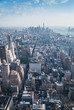 Aerial of Manhattan's midtown and downtown