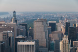 Fototapeta  - Aerial of Manhattan skyscrapers and Central Park