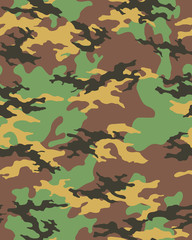 Wall Mural - Fashionable camouflage pattern, military print .Seamless illustration, wallpaper