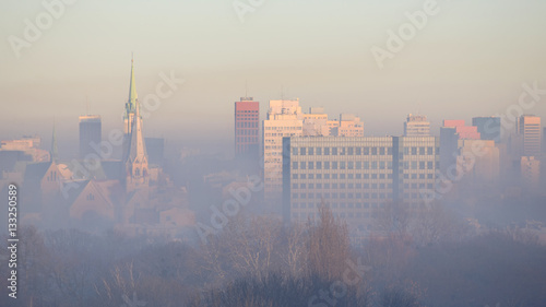 Obrazy Łódź  lodz-w-smogu-polska