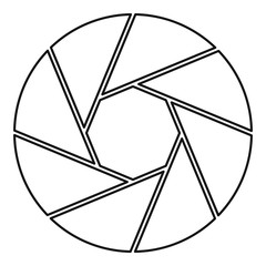 Poster - Professional objective icon, outline style