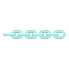 Poster - Chain icon, cartoon style