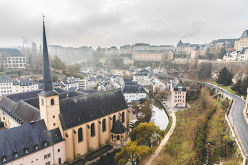 Poster - Panoramic view of Luxembourg city