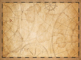 Fototapeta Mapy - old nautical map background