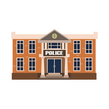 Police Station Flat Icon