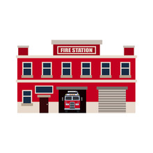Fire Station Flat Icon