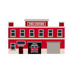 fire station flat icon