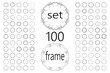 © fantasygerle - Set of round frames. 100 vector elements for design