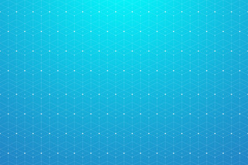Poster - Geometric pattern with connected line and dots. Graphic background connectivity. Modern stylish polygonal backdrop for your design. Vector illustration.