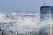 Smog over the Warsaw city