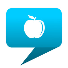 Poster - apple blue bubble icon