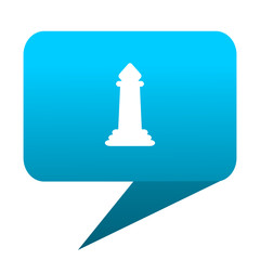 Poster - chess blue bubble icon