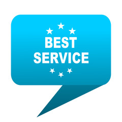 Wall Mural - best service blue bubble icon