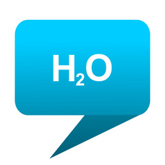Poster - water blue bubble icon