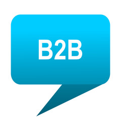 Poster - b2b blue bubble icon