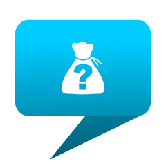 Aufkleber - riddle blue bubble icon